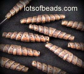 Copper long rolled tube bead